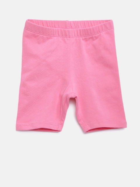 

The Childrens Place Girls Pink Solid Regular Fit Regular Shorts