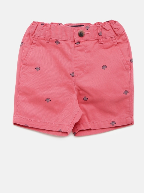 

The Childrens Place Boys Pink Printed Regular Fit Regular Shorts