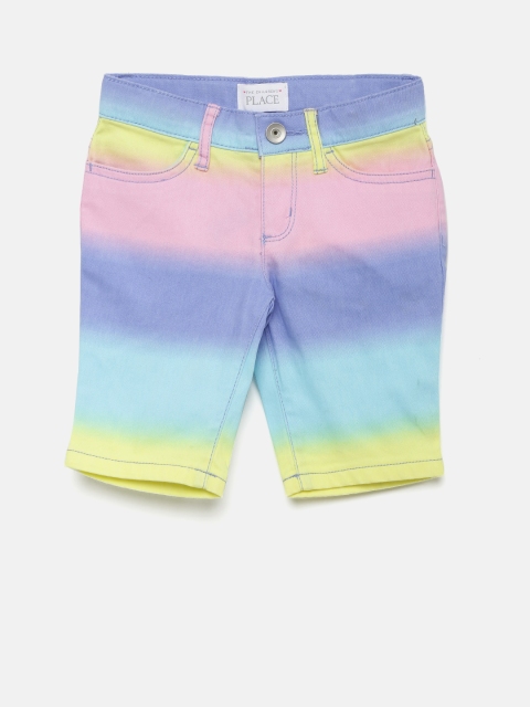 

The Childrens Place Girls Multicoloured Solid Regular Fit Regular Shorts, Multi