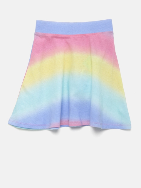 

The Childrens Place Girls Multicoloured A-line Pure Cotton Skirt, Multi