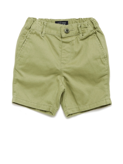 

The Childrens Place Boys Khaki Solid Regular Shorts