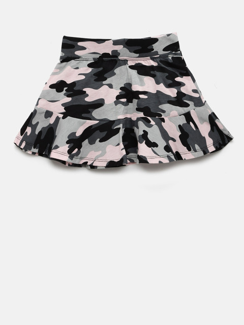 

The Childrens Place Grey Printed Skirt