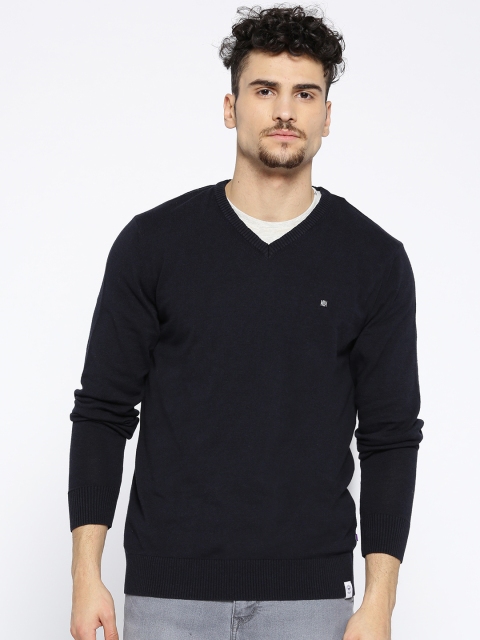 

Allen Solly Sport Men Navy Blue Solid Sweater