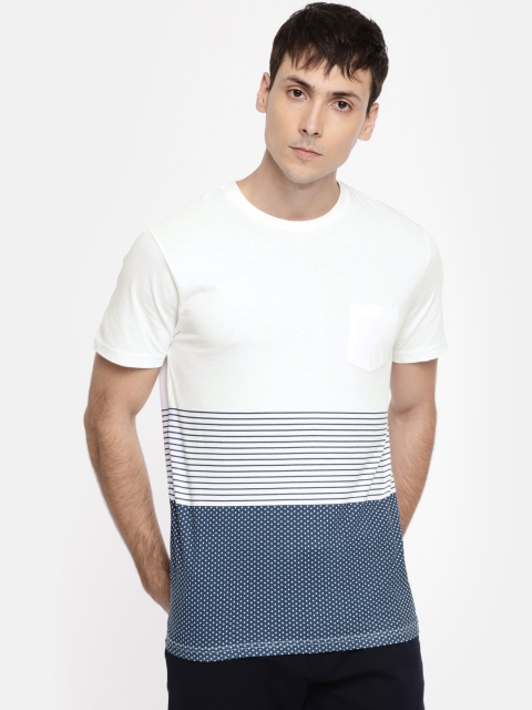 

Indian Terrain Men White Printed Round Neck T-shirt