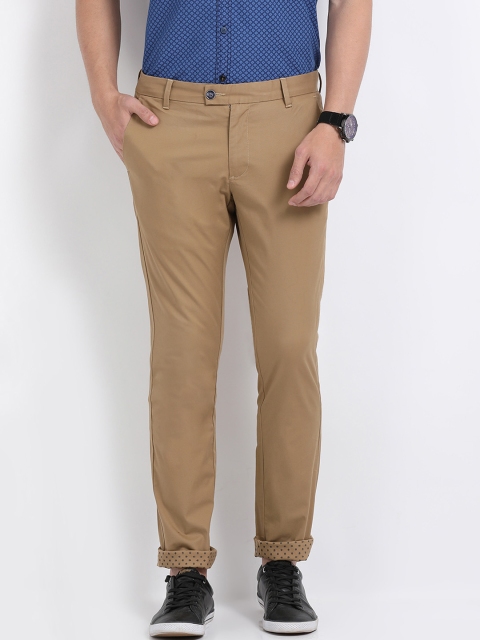 

Indian Terrain Men Brown Brooklyn Slim Fit Solid Chinos