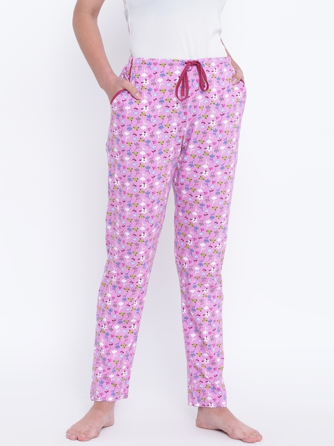 

Kanvin Pink Printed Pyjamas MJKSS159F