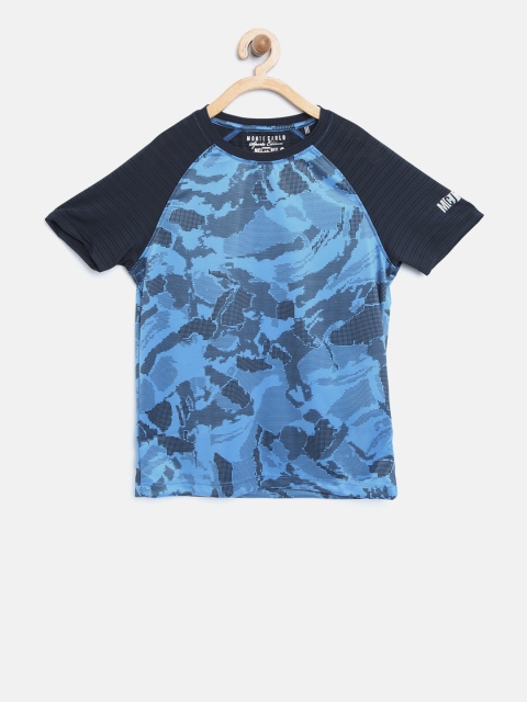 

Monte Carlo Boys Blue Printed Round Neck T-shirt
