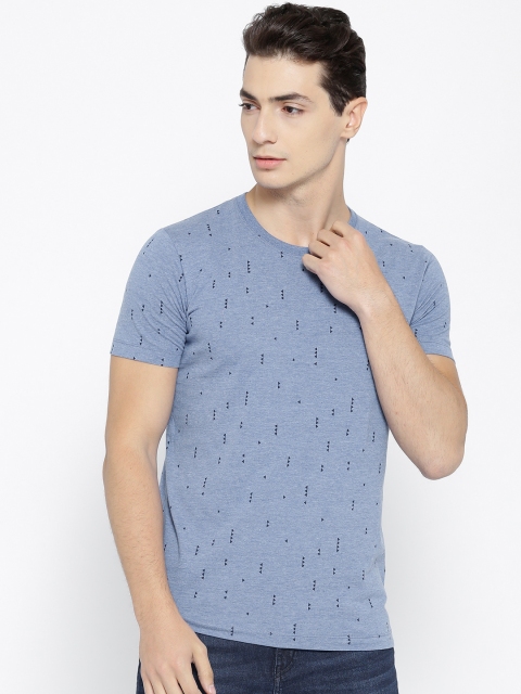 

Duke Stardust Men Blue Printed Round Neck T-shirt