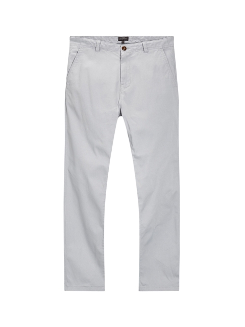 

next Men Grey Melange Slim Fit Solid Chinos