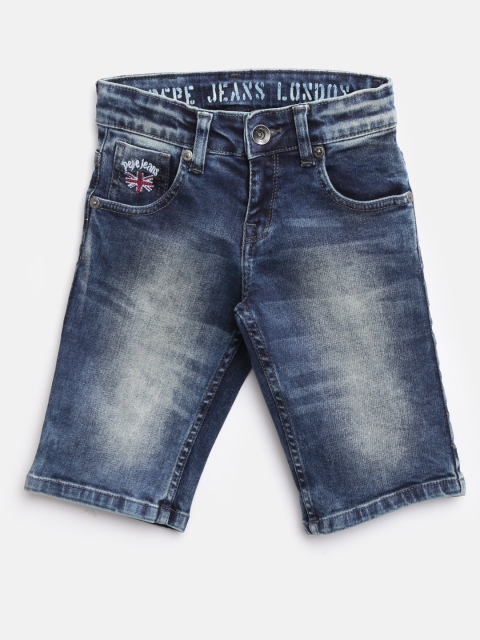 

Pepe Jeans Boys Blue Washed Regular Fit Denim Shorts