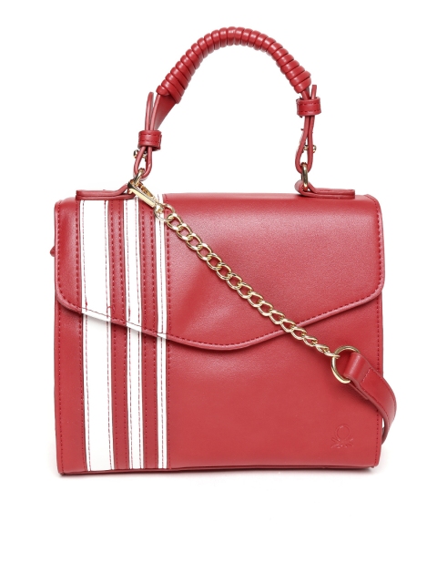 

United Colors of Benetton Red Solid Satchel