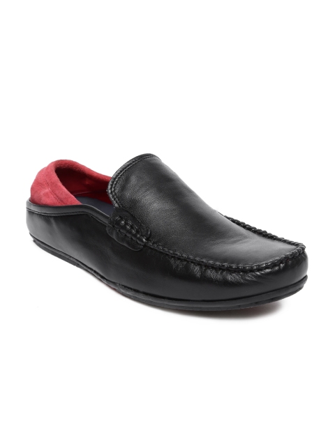 

Ruosh Men Black NEW NAPOLI Driving Shoes