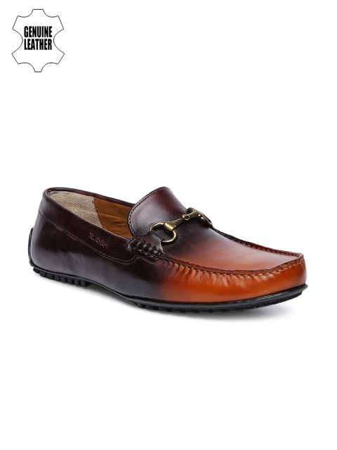 

Ruosh Men Tan Brown Leather Loafers