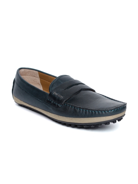 

Ruosh Men Navy Blue Leather Loafers