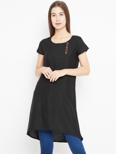 

Bronz Black Solid Tunic