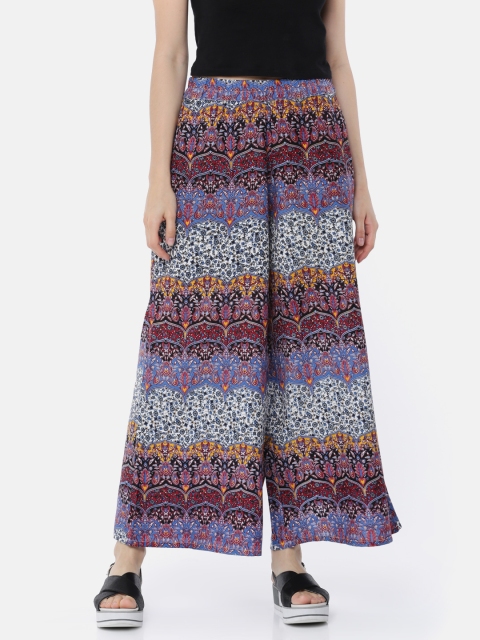 

Bronz Women Multicoloured Wide Leg Printed Palazzos, Multi