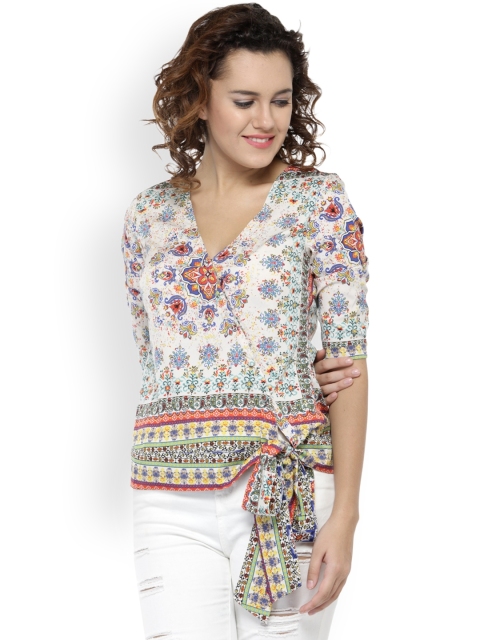 

Oxolloxo Women Beige Printed Top