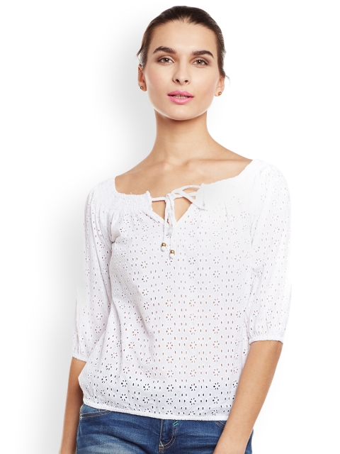 

Oxolloxo Women White Solid Top