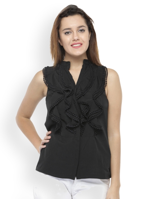

Oxolloxo Women Black Solid Top