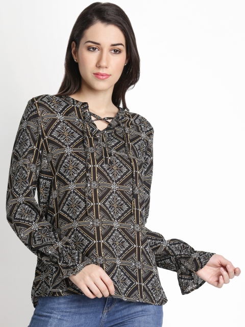 

Annabelle by Pantaloons Women Black Printed Top