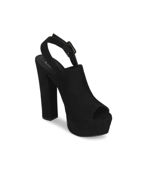 

Truffle Collection Women Black Solid Sandals