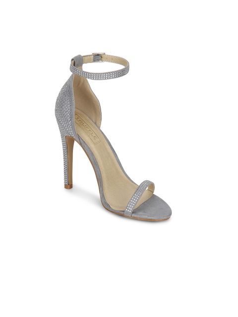 

Truffle Collection Women Grey Solid Sandals