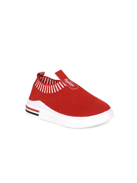 

Kittens Boys Red Woven Design Slip-On Sneakers