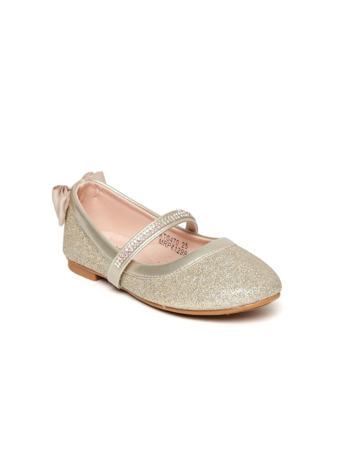 

Kittens Girls Gold-Toned Shimmer Ballerinas