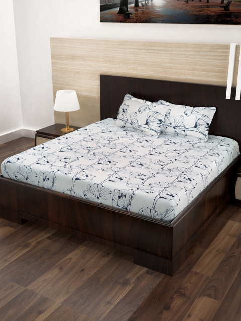 

Story@home Black White Printed 186TC Cotton Double Bedsheet with 2 Pillow Covers