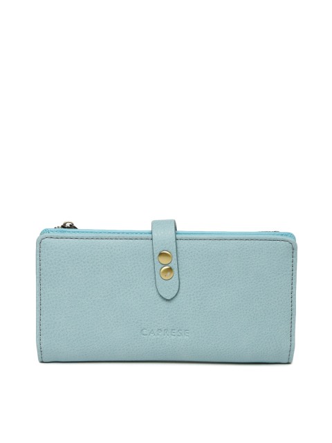 

Caprese Women Blue Solid Two Fold Wallet