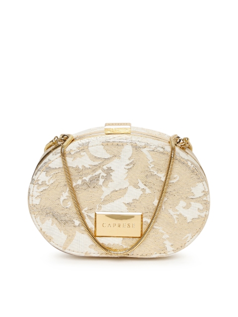 

Caprese Gold-Toned Printed Clutch