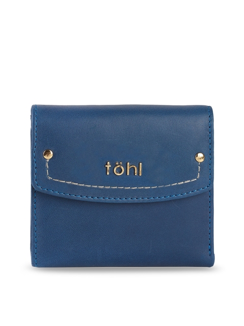 

tohl Women Blue Solid Two Fold Wallet