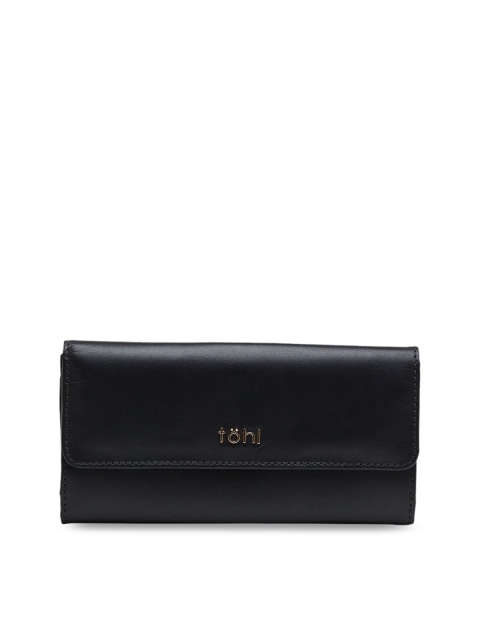 

tohl Women Black Solid Two Fold Wallet