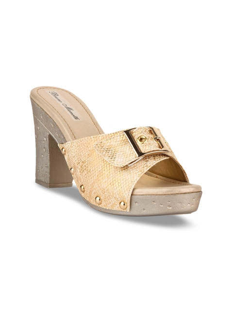 

Bruno Manetti Women Beige Solid Platforms