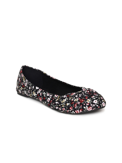 

People Women Black Printed Ballerinas