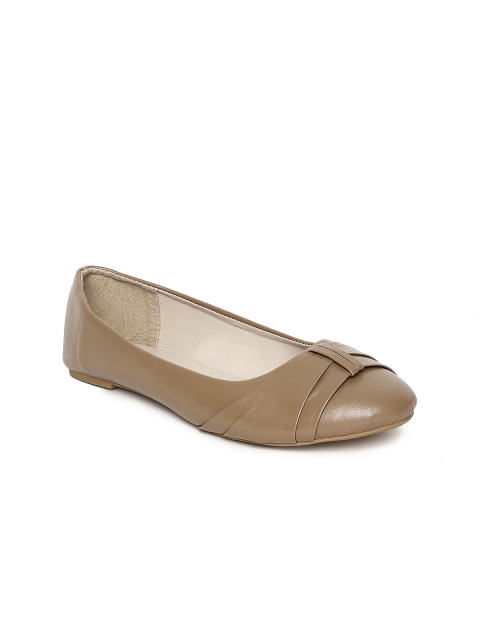 

People Women Beige Solid Ballerinas