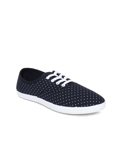 

People Women Navy Blue Printed Sneakers