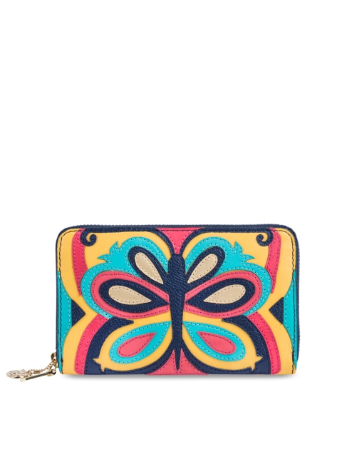 

Chumbak Women Multicoloured Printed Zip Around Wallet, Multi
