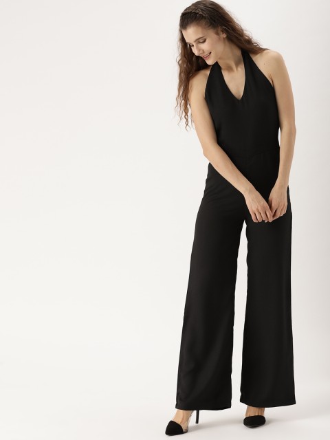 

DressBerry Black Solid Basic Jumpsuit