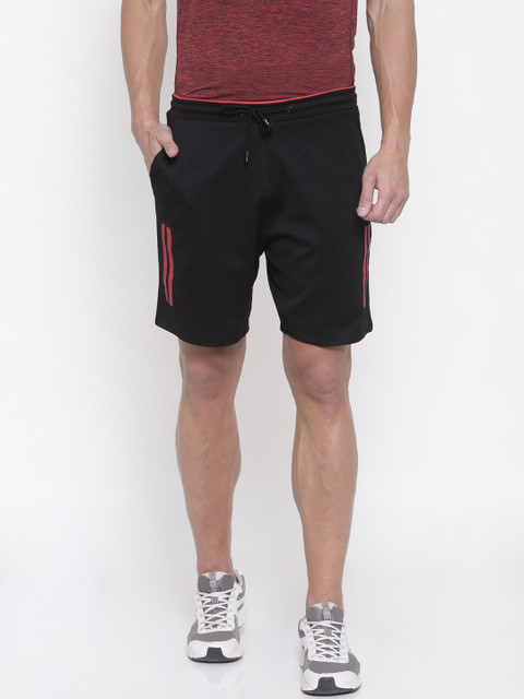 

Proline Active Men Black Solid Regular Fit Sports Shorts