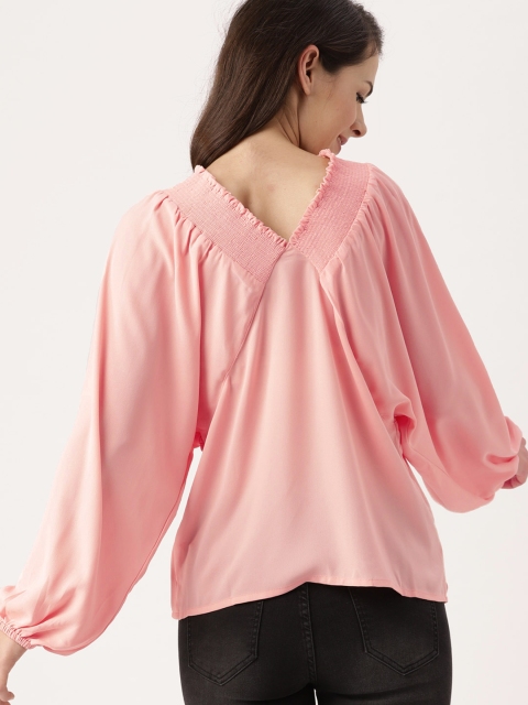 

DressBerry Women Pink Solid Top