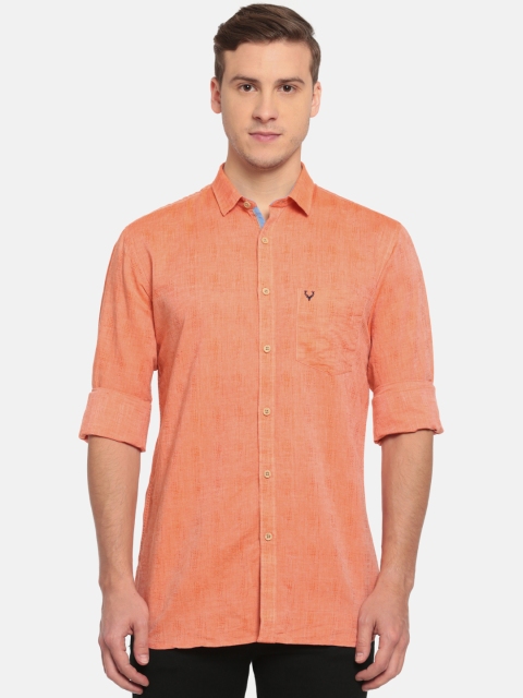 

Allen Solly Men Orange Sport Regular Fit Self Design Casual Shirt