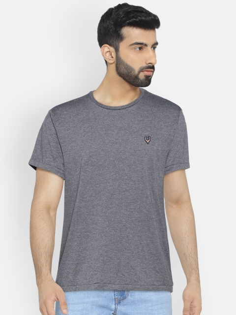 

Allen Solly Sport Men Grey Solid Round Neck Slim Fit T-shirt