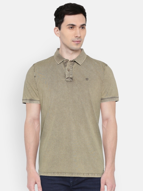 

Allen Solly Sport Men Brown Solid Polo Collar T-shirt