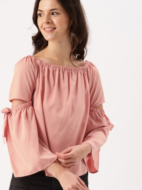 

DressBerry Women Pink Solid Top