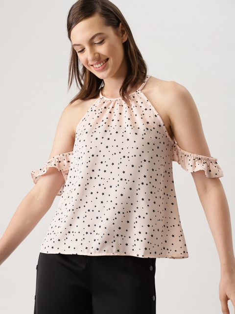 

DressBerry Women Pink Printed A-Line Top