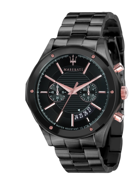 

Maserati Men Black Analogue Watch