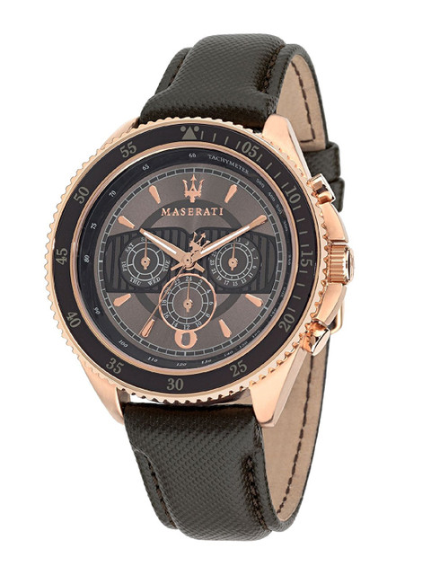 

Maserati Men Brown Analogue Watch