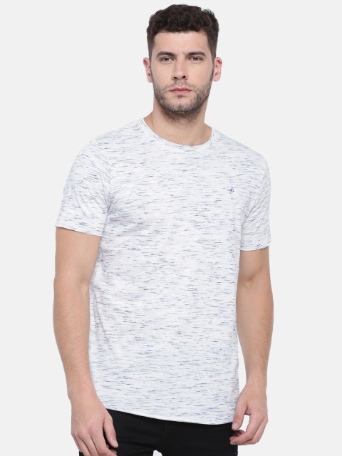 

Jack & Jones Men White Solid Round Neck T-shirt