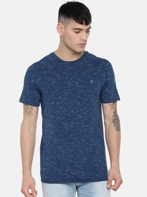 

Jack & Jones Men Blue Solid Round Neck T-shirt